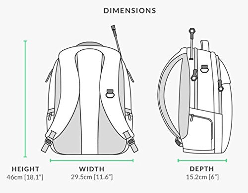 Lifepack Solar Powered and Anti-Theft Backpack with laptop storage
