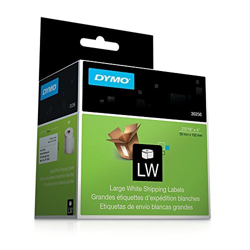 DYMO 30256 LabelWriter Self-Adhesive Large Shipping Labels, 2 5/16- by 4-inch, White, 10 Rolls of 300