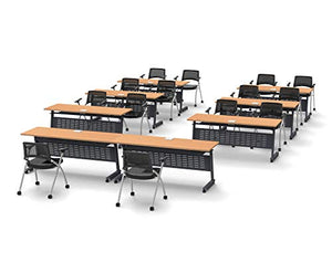 Team Tables 14 Person Folding Training Tables with Power+USB Outlet