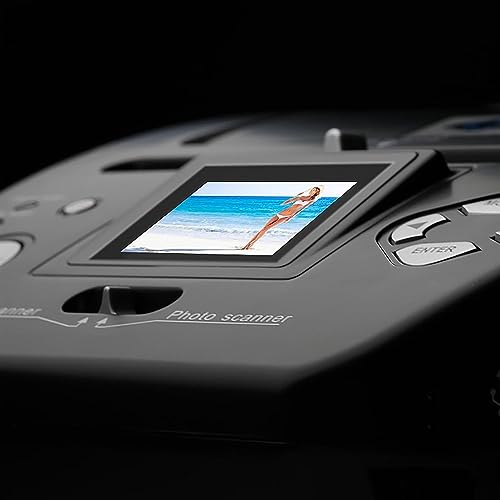 MAHWER Digital Photo Film Scanner, 16 MP Slide Negative Scanner with 8.1 Mega Pixels Sensor