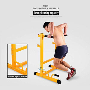Barbell Rack Home Gym Fitness Squat Rack Squat Rack, Parallel Bars Home Weightlifting Rack, Small Power Tower, Multi-Function Dip Stand Dip Station Dip Bar, Gym Strength Training Fitness Equipment