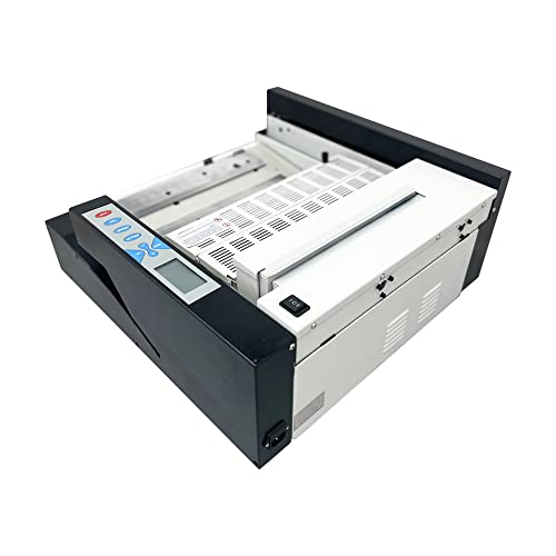 INTBUYING Techtongda A3 Book Binding Machine Glue Binder Automatic 110V Liquid Crystal Display