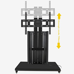 RHSH Smart Electric TV Stand Height Adjustable Mobile Cart for 40"-90" Flat TVs Up to 165 Lbs