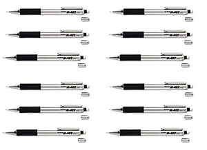 Zebra M-402 Mechanical Click Pencils (59210) Box of 12pc Stainless Steel Barrel .5mm