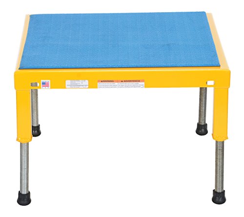 Vestil Adjustable Work-Mate Stand with Ergo-Matting Deck, 24" x 24", 500 lbs Capacity, 10"-16" Height Range