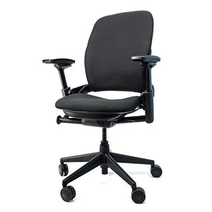 Crandall Office Furniture Steelcase Leap V2 Office Chair (Black Fabric) - Remanufactured - 12-Year Warranty