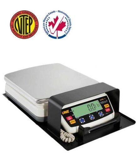 Intelligent APM-30 Portable Bench Shipping Scale, NTEP, Legal For Trade,30 kg/60 lb by 0.01 kg/0.02 lb,Platform size 11"X13",New
