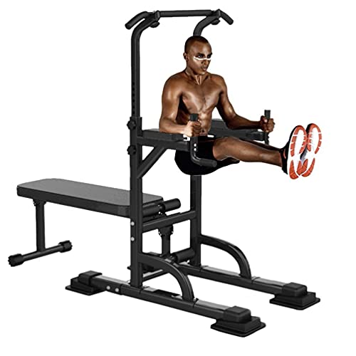 Dip Station Sit up Bench Adjusting Height Home Gyms Pull Up Dip Station Power Tower Strength Training Equipment Dip Bars Fitness for Home