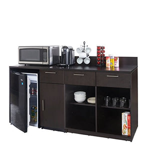 Breaktime 2 Piece 3269 Coffee Kitchen Lunch Break Room Furniture Cabinets Fully Assembled Ready to Use, Instantly Create Your New Break Room, Espresso