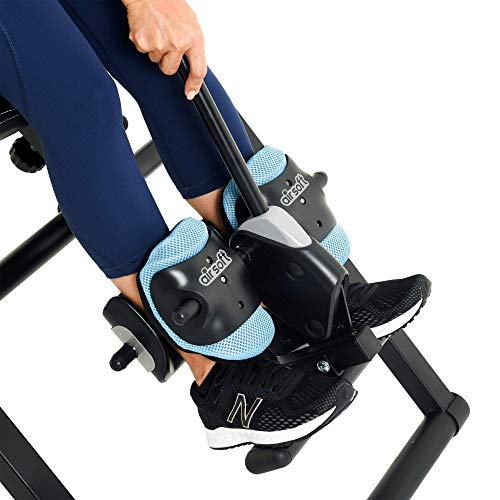Prevention Inversion Table UL Certified with Heat and Massage Therapy, Grey/Light Blue