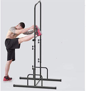 ZLQBHJ Strength Training Equipment Strength Training Dip Stands Multifunctional Power Tower Pull Up Bar Dip Station Stands Adjustable Height 196-224 cm Full Body Strength Training