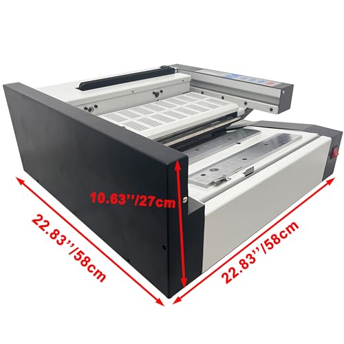 HQHAOTWU Automatic Hot Melt Glue Thermal Binding Machine 1.4" Binding Thickness - LCD Screen - 110V