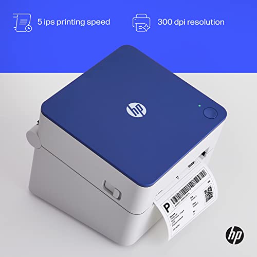 HP Shipping Label Printer, 4x6 Direct Thermal, High-Speed 300 DPI, Barcode Printer