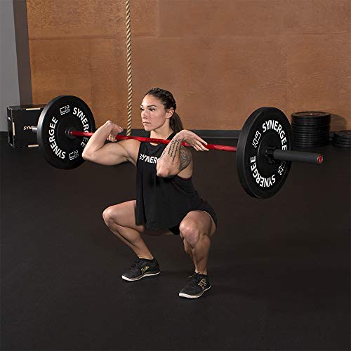 Synergee Bumper Plates Weight Plates Strength Conditioning Workouts Weightlifting 230lb Set