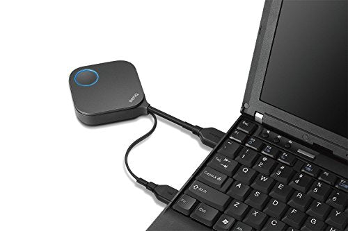 BenQ InstaShow WDC10 Wireless Presentation Screen Mirroring for Meeting Rooms, Enterprise-Grade Security encryption, Includes 2 HDMI transmitters (up to 16) & Holder, 33ft Range, 60fps, no app Needed