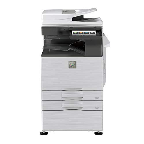 Sharp MX-3050N Tabloid/Ledger-Size Color Laser Multi Function Copier - 30ppm, Copy, Print, Scan, Auto Duplexing, Network Print & Scan, 600 x 600 DPI, 2x500 Sheets Trays, Stand