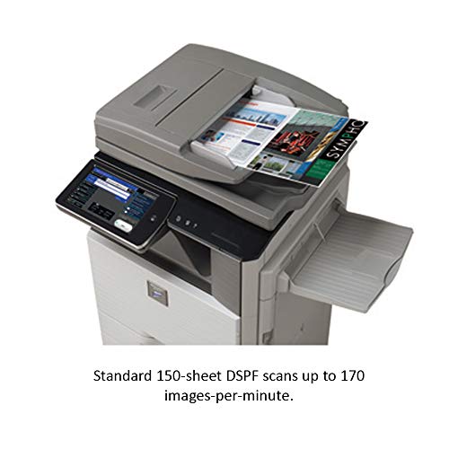 Sharp MX-M465N Tabloid-Size Monochrome Laser Multifunction Copier - 46ppm, Copy, Print, Scan, Auto Duplex, Network, Wireless, Single Pass Duplex Feeder, 2 Trays, Stand