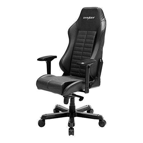 DXRacer Iron Series DOH/IS133/N with Name Racing Bucket Seat Office Chair X Large PC Gaming Chair Computer Chair Executive Chair Ergonomic Rocker with Pillows (Black)