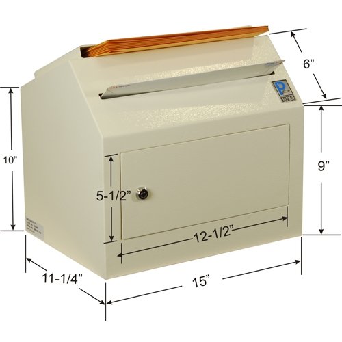 Protex Inter-Office Desktop/Wall-Mount Locking, Payment Drop Box (SDL-500)