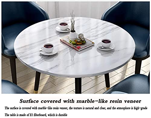 AkosOL Business Dining Table Set with Reception Desk and Chair Combo - White