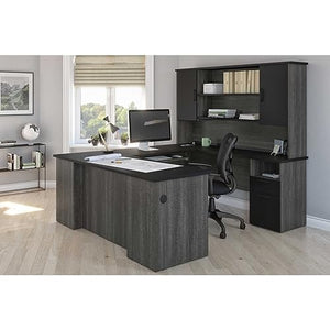 Generic U Shaped Desk Executive Desk with Hutch for Home & Office