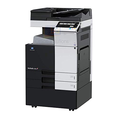 Konica Minolta Bizhub C258 A3 Color Laser Multi-Function Copier - 25ppm, Copy, Print, Scan, Auto Duplex, Network, 1800 x 600 DPI, 2 Trays, Stand (Renewed)