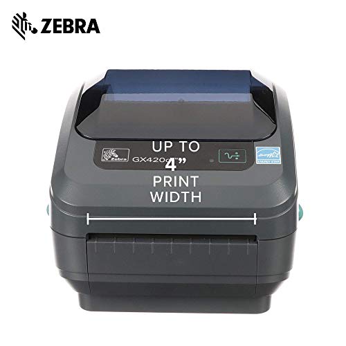 Zebra GX420D Thermal Label Barcode Printer GX42-202410-000 (Renewed)