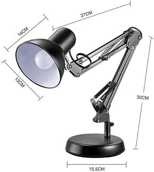 ELORES Swing Arm LED Desk Lamp for Office Dorm Room - Warm Light