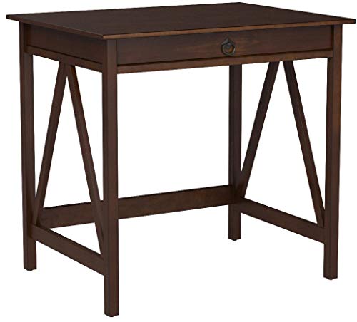 Linon Home Dcor Titian Laptop Desk, Antique Tobacco, 31.5" W x 24.02" D x 30" H