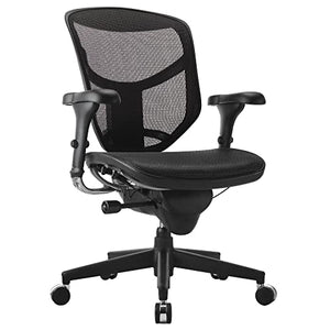 WorkPro Quantum 9000 Series Ergonomic Mid-Back Mesh Chair, Black