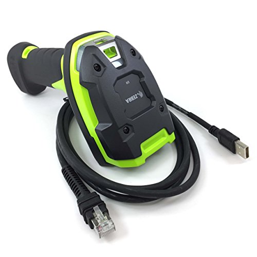 Zebra DS3608-ER (Extended Range) Ultra-Rugged Handheld Corded 2D Barcode Scanner/Imager (1D, 2D, PDF417, QR Code) with USB Cable