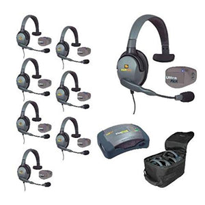 EARTEC UPMX4GS8 8-Person Full Duplex Wireless Intercom with UltraPAK and Max4G Headsets