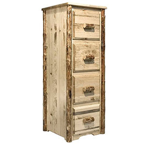 Montana Woodworks Glacier Country Collection 4-Drawer File Cabinet