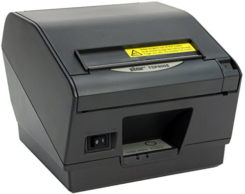 Star Micronics Ultra High Speed TSP847IIE3 Ethernet (LAN) Thermal Receipt Printer with Auto-cutter/Tear Bar and External Power Supply - Gray