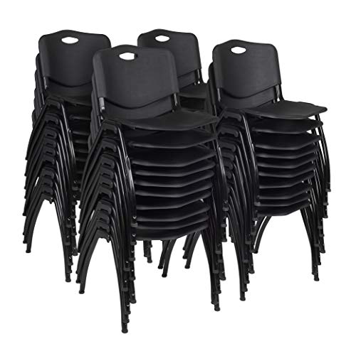 Romig M Lightweight Stackable Sturdy Breakroom Chair (40 Pack) - Black