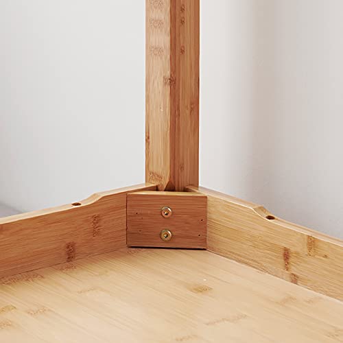 Computer Desk, Bamboo Home Office Writing Desk, Modern Simple PC Table, Workstation for Home/Office, Easy to Assemble, Long: 80/100/120cm (Size : 100x60x77cm)