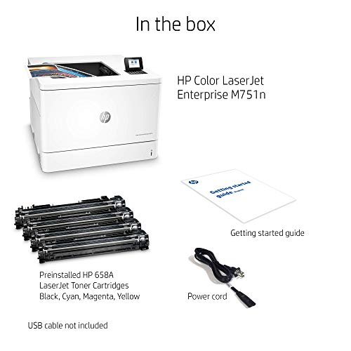 HP Color Laserjet Enterprise M751n Printer with One-Year, Next-Business Day, Onsite Warranty (T3U43A) (Renewed)