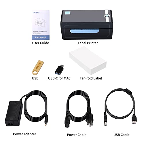 Shipping Label Printer - 150mm/s 4x6 Thermal Label Printer, Label Printer for Shipping Packages Small Business, Compatible with Shopify Ebay Amazon Etsy, Support Windows, Mac