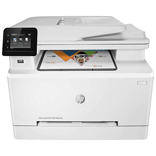 HP Laserjet Pro M281cdw All in One Wireless Color Printer, Scan, Copy and Fax with Ease with Bonus of 30 Sheets of HP Brochure Paper (T6B83A) - Premier Edition (Renewed)