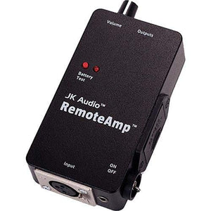 JK Audio RemoteAmp Personal Battery Powered Headphone/Earpiece Amplifier, XLR Input Connections, 30Hz-20kHz Frequency Response