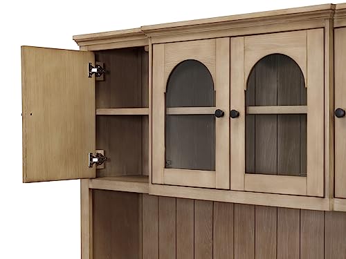 Martin Furniture Laurel Credenza and Hutch, Light Brown
