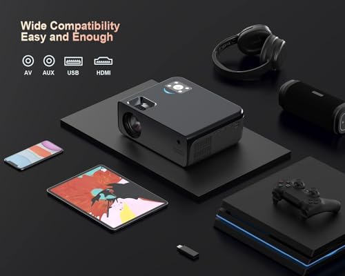 Tkisko Wifi Bluetooth Full HD 1080P Projector 4K Supported