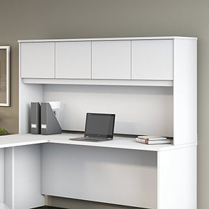 Bush Business Furniture Studio C 72W Desk Hutch, White