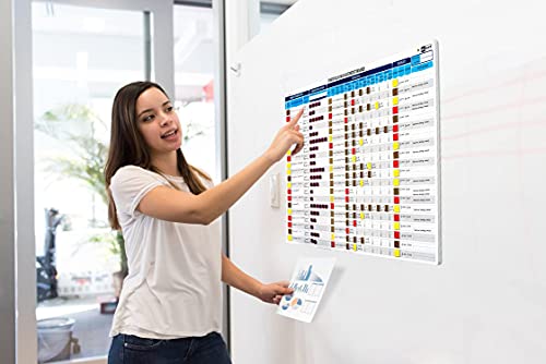Portfolio Management Board Set, Full Magnetic Board with 666 pieces of magnetic status indicators and accessories. Enables full control over project management, sales tracking and portfolio management