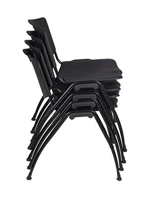 Regency M Stack Chair (4 Pack), Black