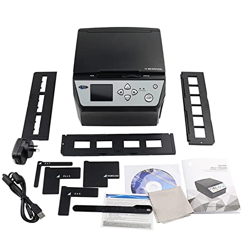 COMDS Slide Scanner, 22MP High-Resolution Negative Converter - Convert Color/B&W 135 Film/35mm Slide/110 Film Business Card to JPG Digital Photos - USB Output Support