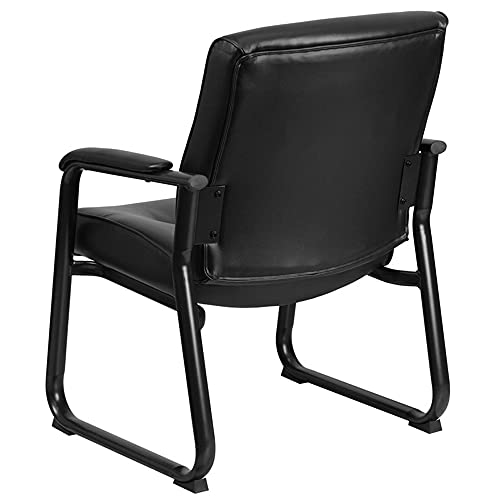 Flash Furniture HERCULES Series Big & Tall Black LeatherSoft Executive Side Reception Chair