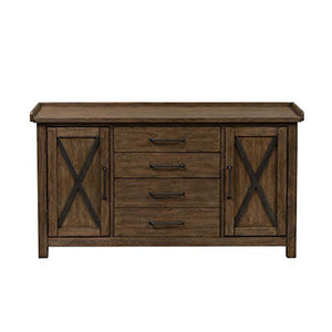 Liberty Furniture INDUSTRIES Sonoma Road Small Credenza, Light Brown, W56 x D22 x H31