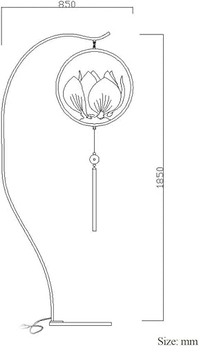 VejiA Chinese Style Lotus Floor Lamp Zen Decorative Lantern