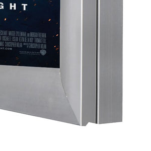 Silver Light Box Display for Movie Posters 24 x 36 Inch in Silver, LED Movie Poster Display Frame